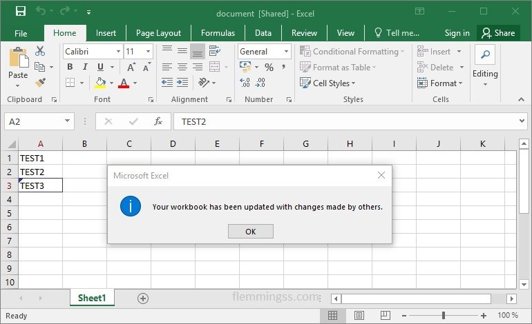 excel file is locked for editing by me