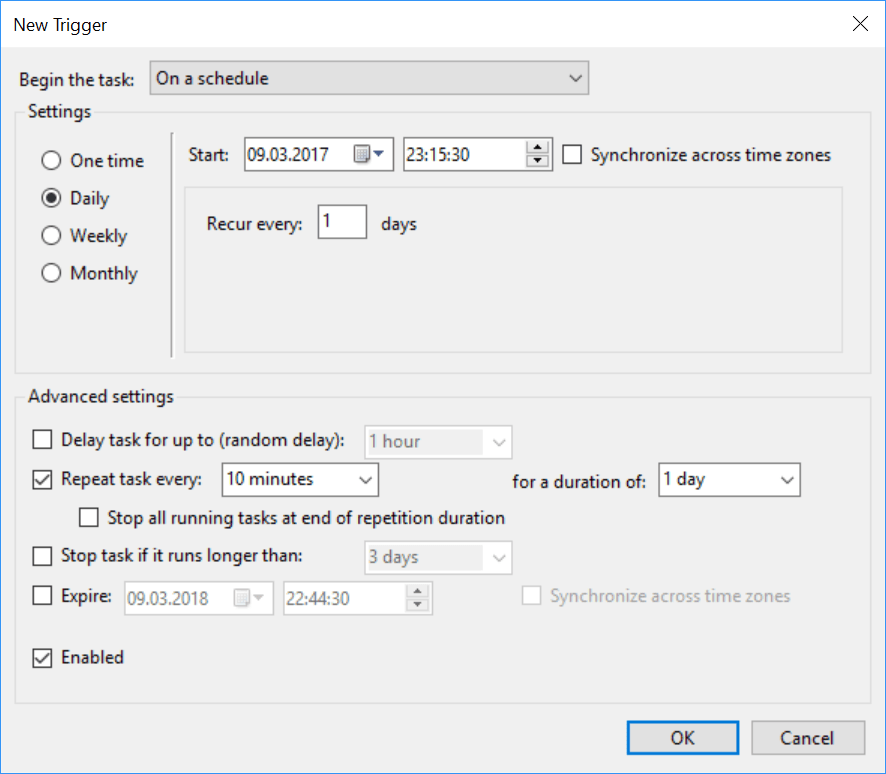 Run Powershell scripts from Windows task scheduler - Blog: Florian