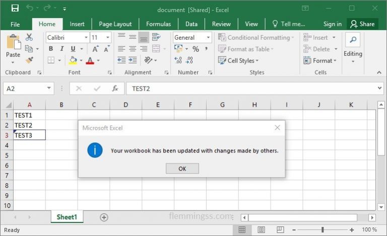 Как сделать shared excel на английском